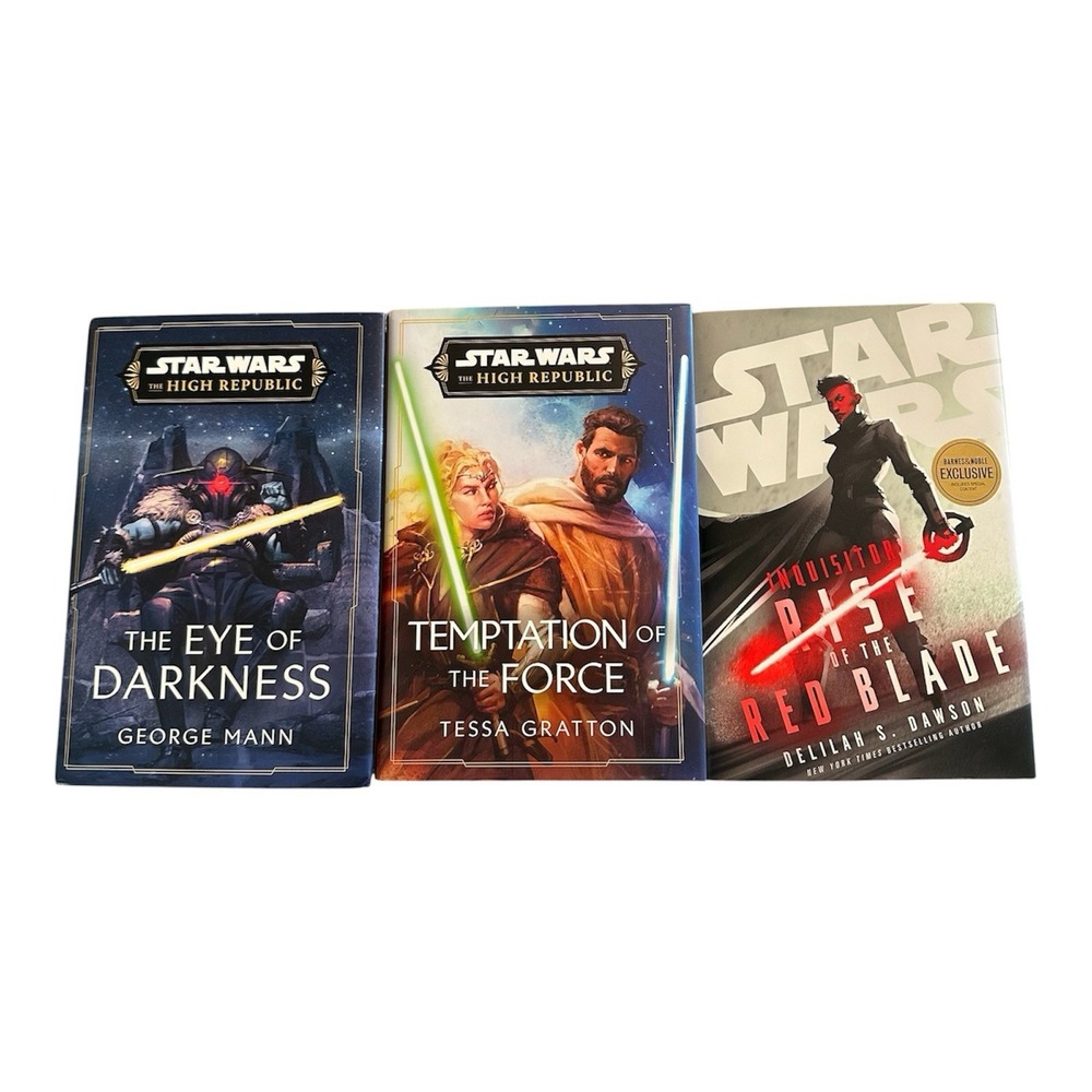 Star Wars Hardcover Book Lot. The Eye Of Darkness Temptation‎ Of The Force Etc